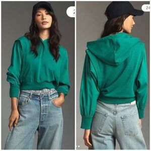 Pilcro pullover cotton front pouch sweatshirt hoodie XS